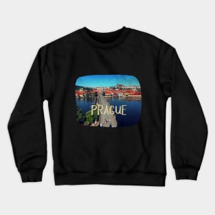 Photography of Prague distressed Crewneck Sweatshirt